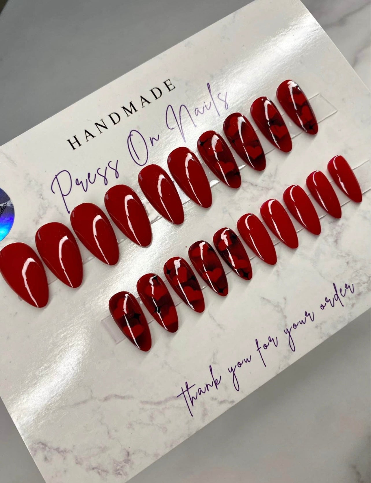 22 Pcs Press On Nails Set