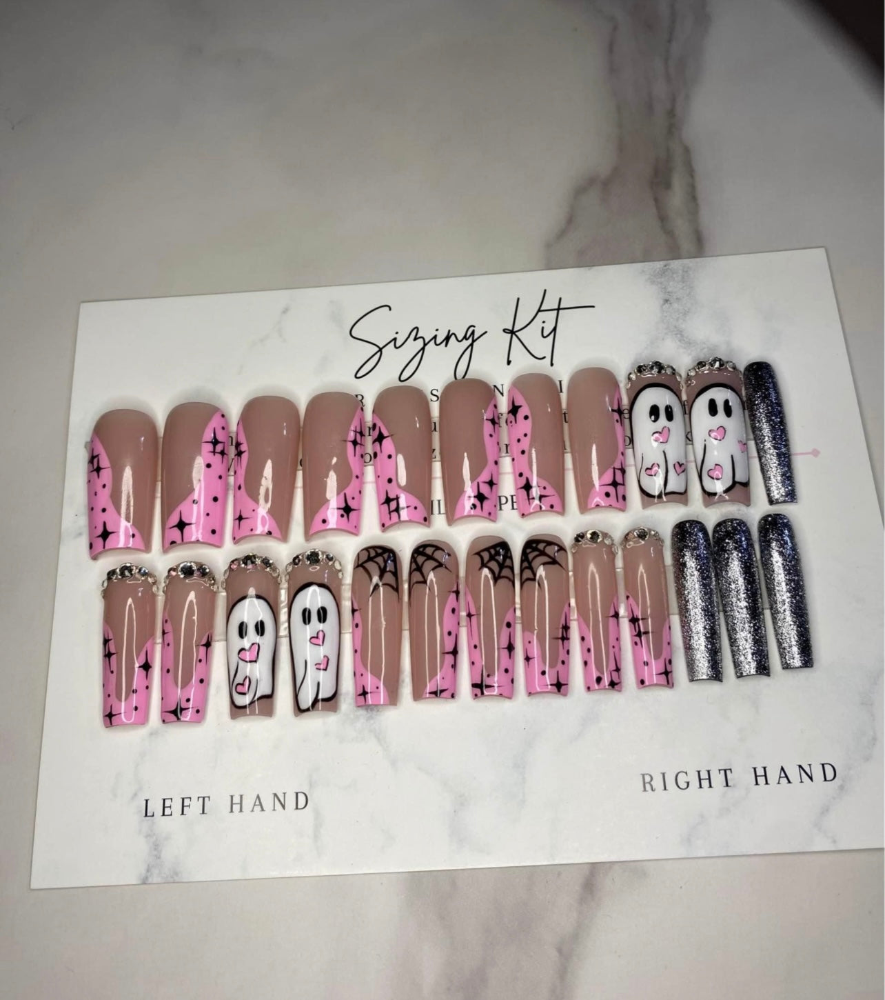 22 Pcs Press On Nails Set