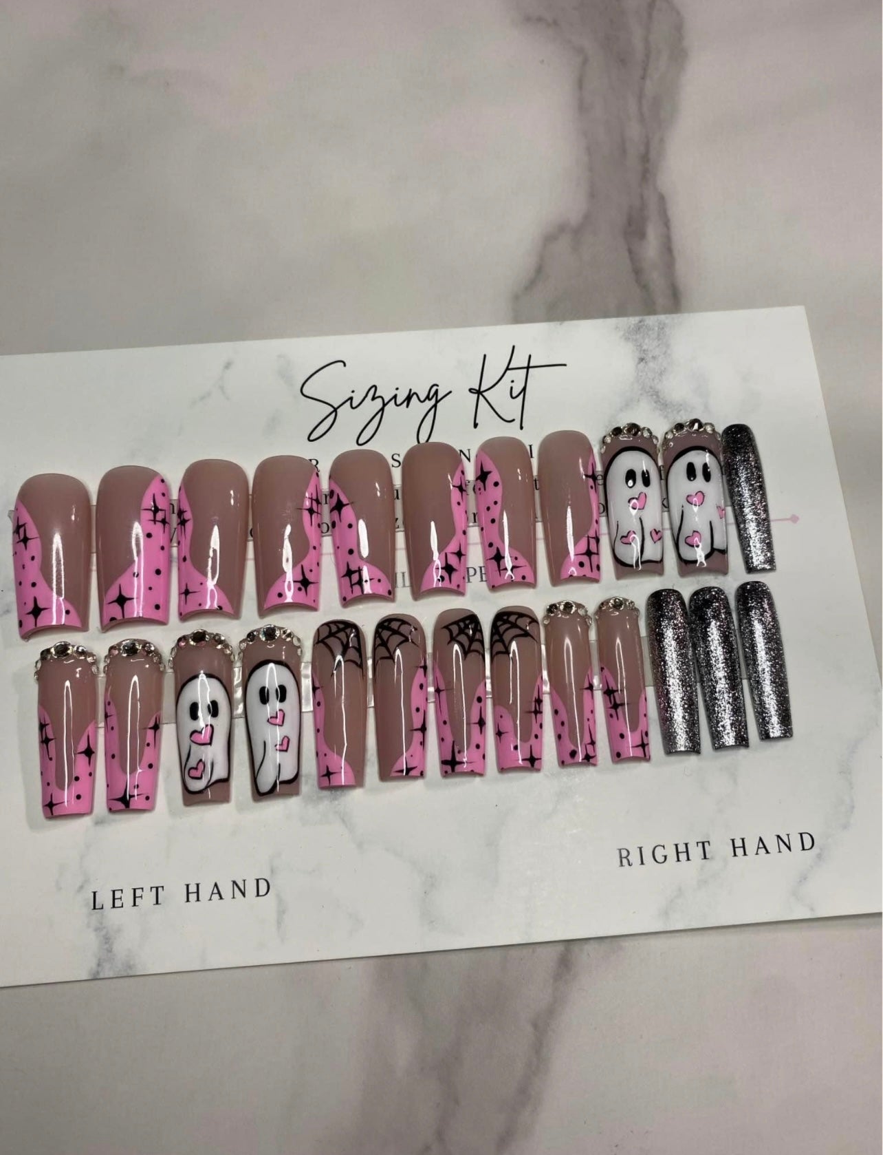 22 Pcs Press On Nails Set