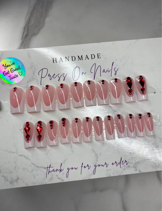 20 Pcs Press On Nails Set