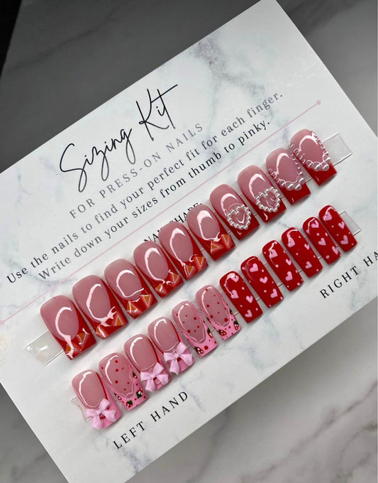 22 Pcs Press On Nails Set