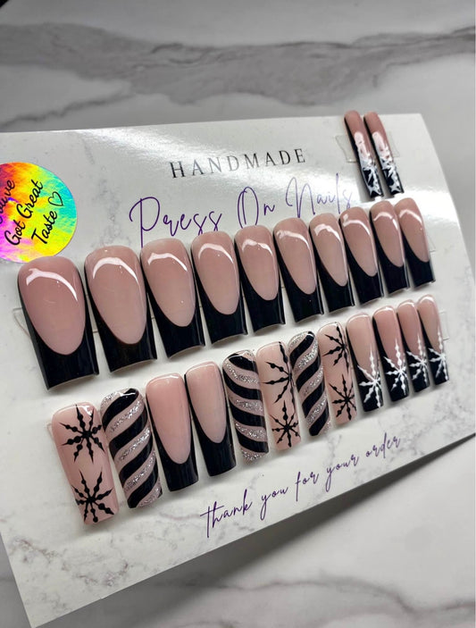 22 Pcs Press On Nails Set