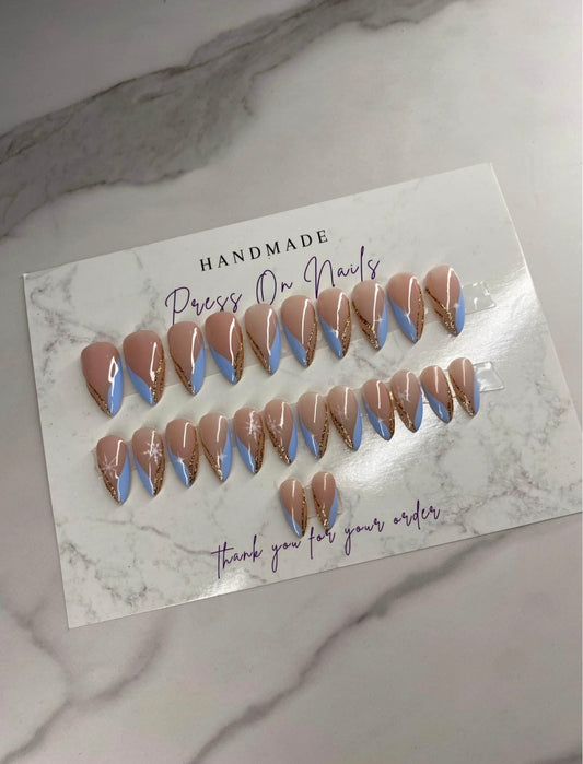 22 Pcs Press On Nails Set