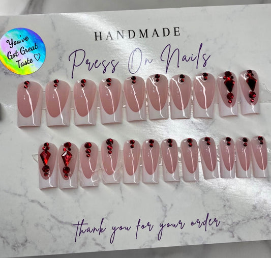 20 Pcs Press On Nails Set