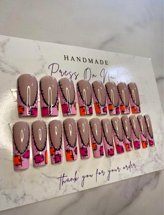 22 Pcs Press On Nails Set