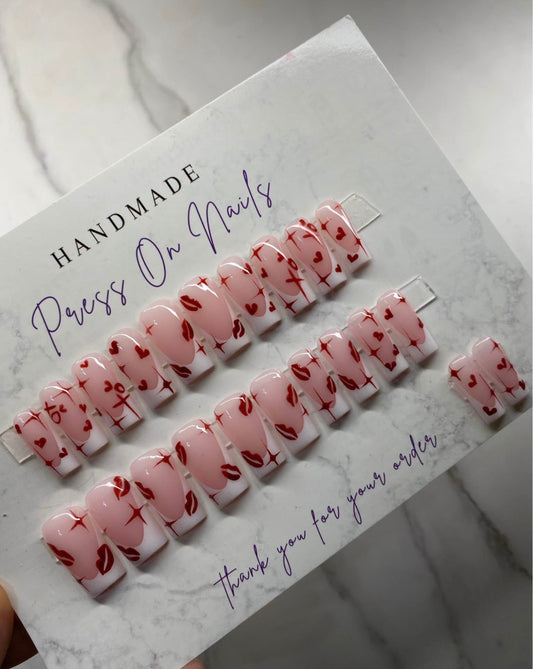 22 Pcs Press On Nails Set