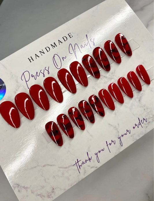 22 Pcs Press On Nails Set