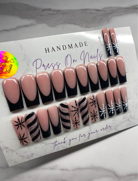22 Pcs Press On Nails Set